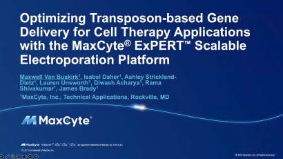 Video thumbnail for 2025 ASGCT presentation on optimizing transposons