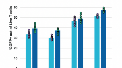Three graphs side by side visualizing Activated T Cells with the DTx