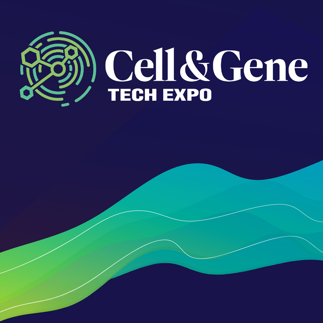 Decorative image with Cell & Gene Tech Expo logo.