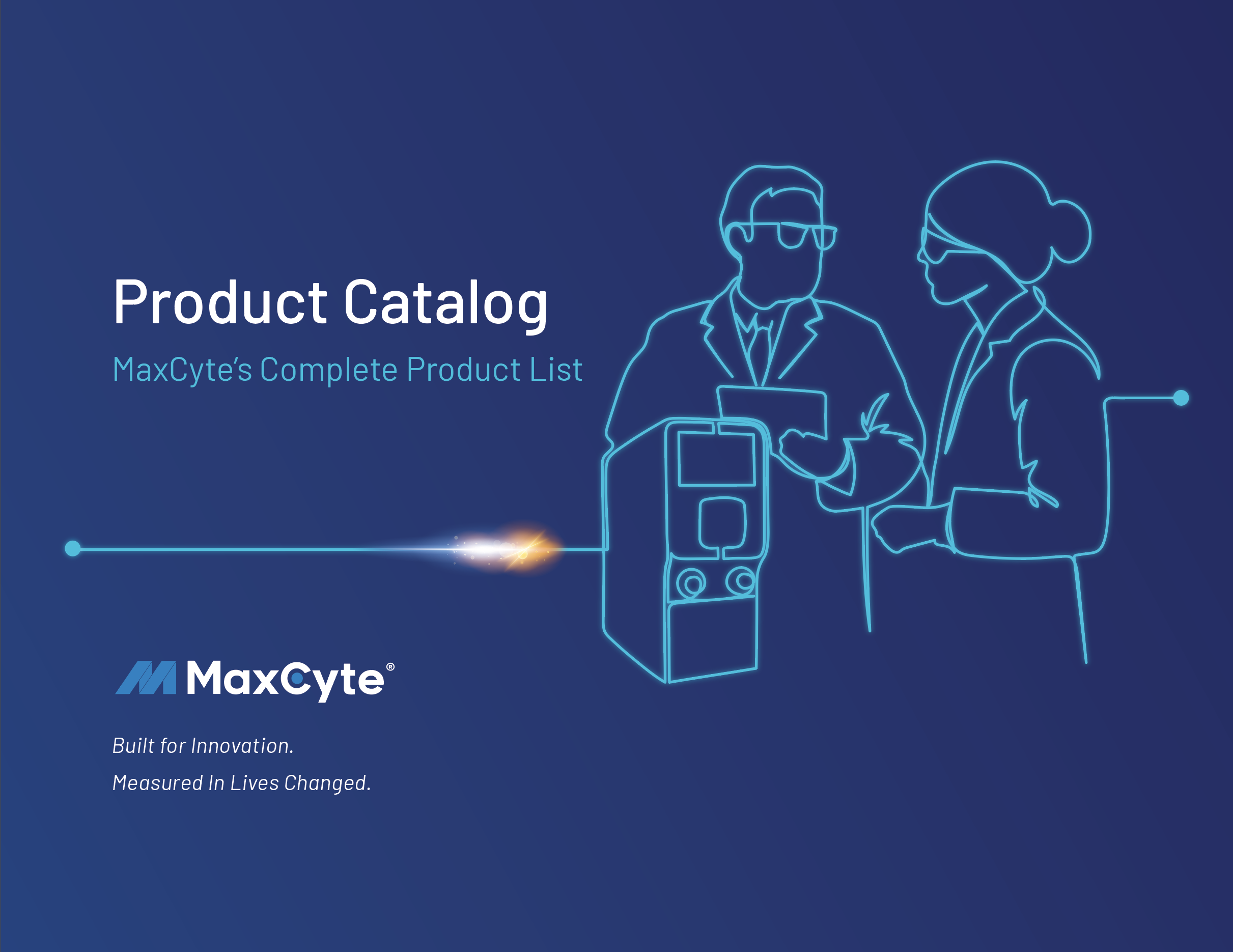 Decorative Image with Text that reads Product Catalog