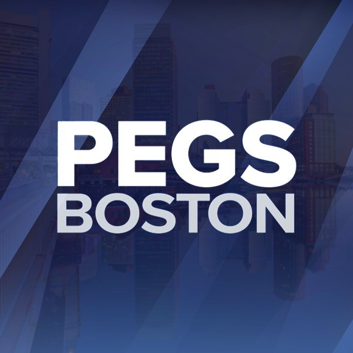 Deocrative banner with text that reads PEGS Boston